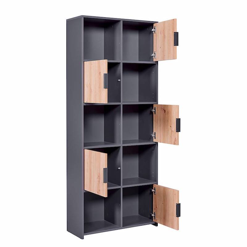 Regál Inter Link PEPETO 5T dub-antracit