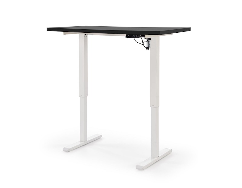 Výškově nastavitelný stůl Halmar B54 bílý-černý