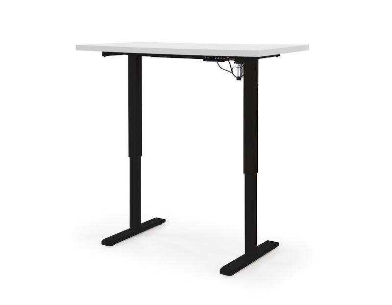 Výškově nastavitelný stůl Halmar B54 černý-bílý