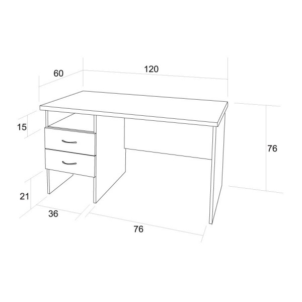 Dětský psací stůl Bradop NICK C010 creme-limetka