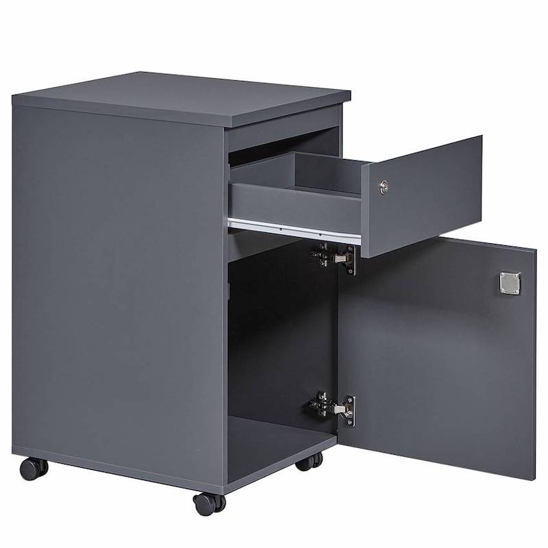 Pojízdný kontejner Inter Link FILE GUARD šedý