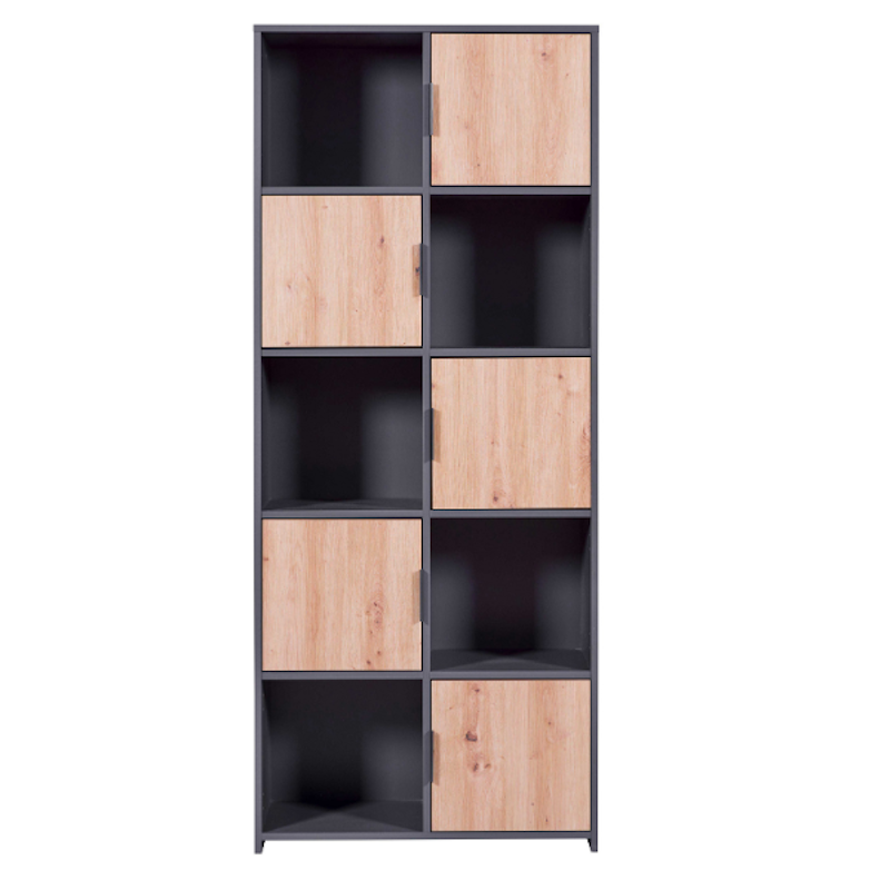 Regál Inter Link PEPETO 5T dub-antracit