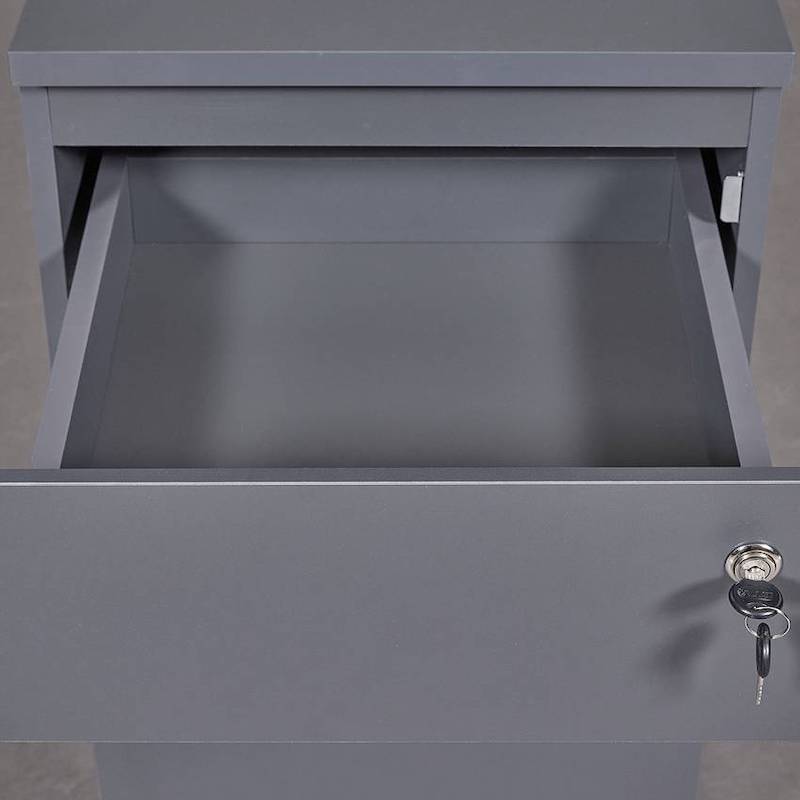 Pojízdný kontejner Inter Link FILE GUARD šedý