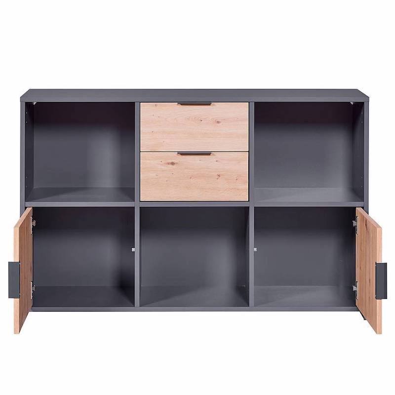 Regál Inter Link PEPETO 2T2S dub-antracit