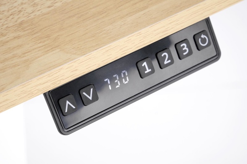 Výškově nastavitelný stůl Halmar B53 černý-dub