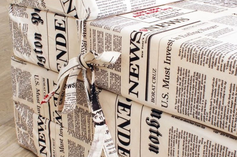 Dětský rozkládací gaučík Bradop LEON A85 noviny