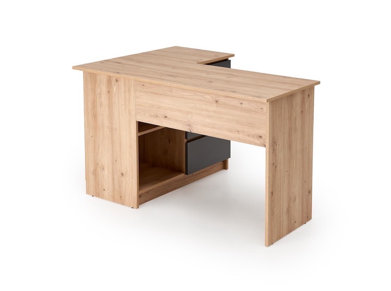 Psací stůl Halmar BEGA dub-antracit