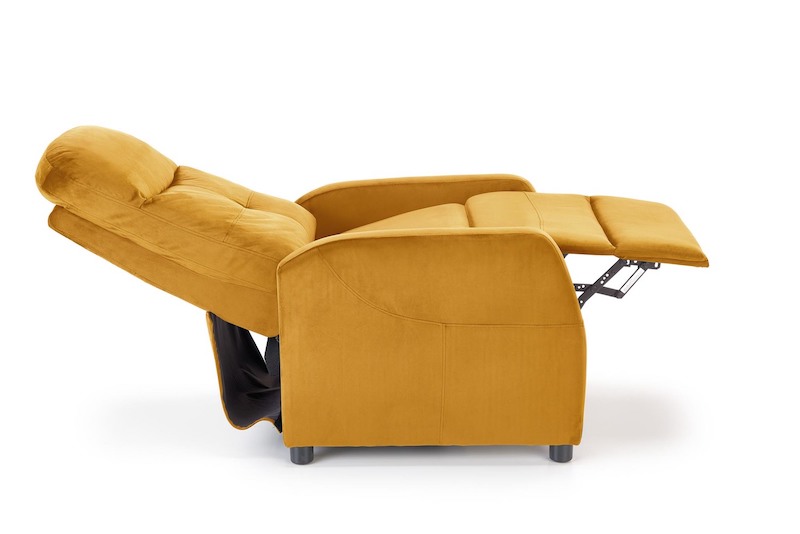 Polohovací křeslo Halmar FELIPE 2 hořčicové