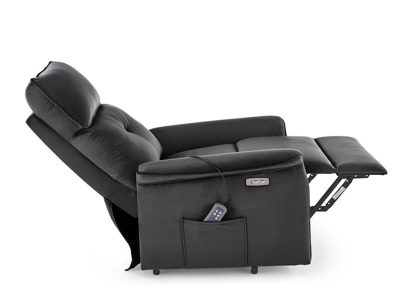 Polohovací masážní elektrické křeslo Halmar SEMIR 2 černé