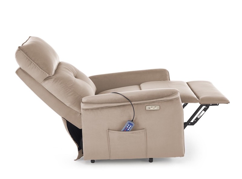 Polohovací masážní elektrické křeslo Halmar SEMIR 2 béžové
