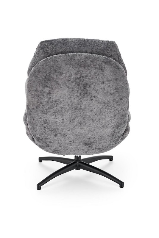 Otočné křeslo s podnožkou Halmar DARIO šedé