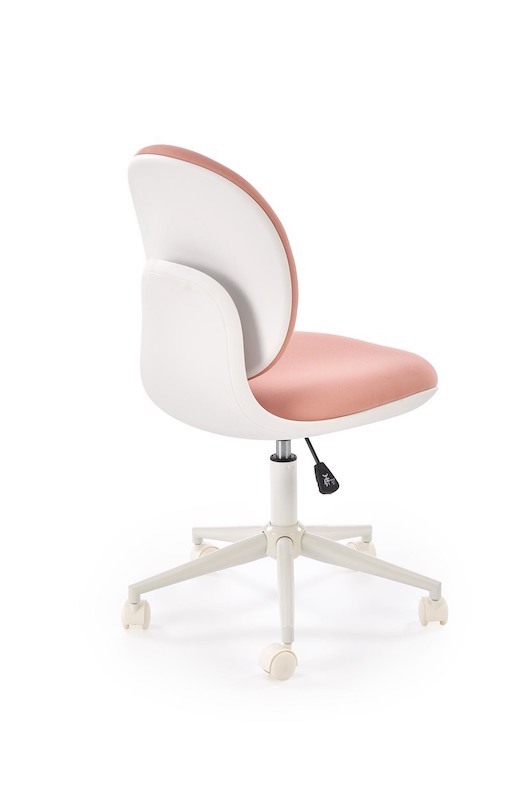Dětská otočná židle Halmar ORION 2 světle růžová-bílá