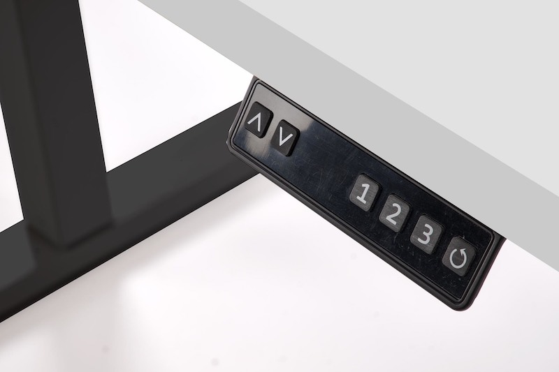 Výškově nastavitelný stůl Halmar B54 černý-bílý