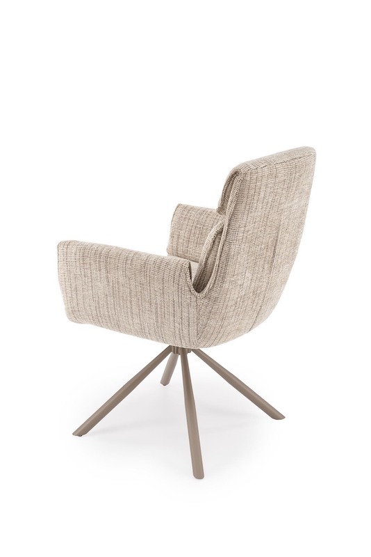 Jídelní otočná židle Halmar K596 béžová-kašmír