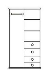 Skříň Drewmax SF109