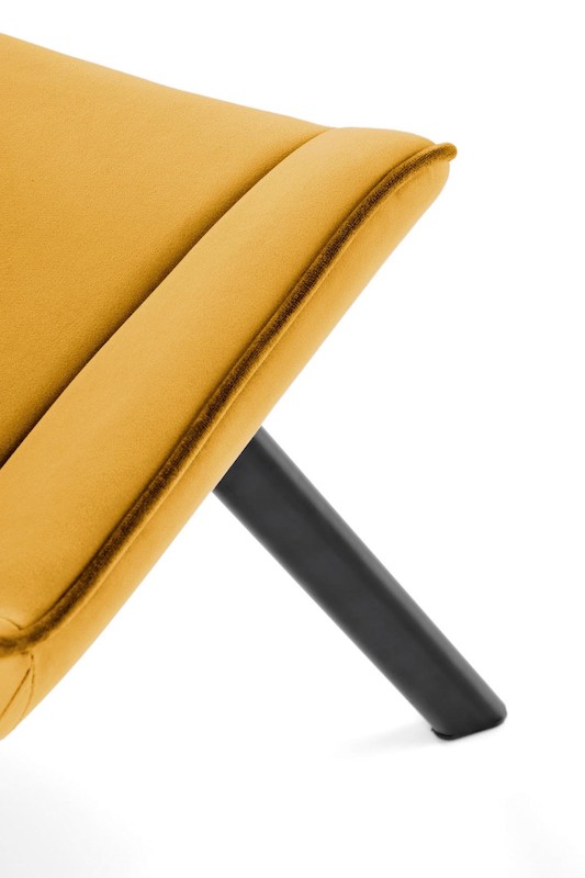 Jídelní otočná židle Halmar K520 hořčicová