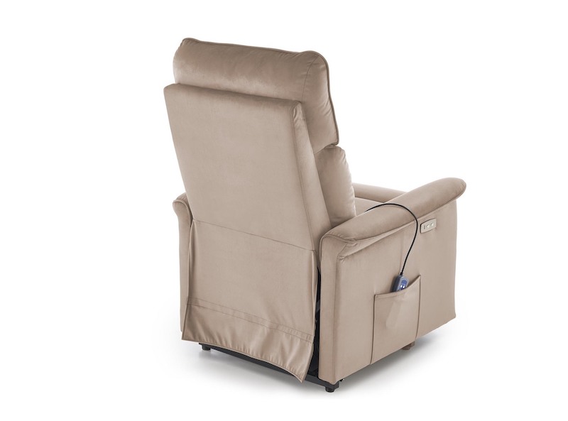 Polohovací masážní elektrické křeslo Halmar SEMIR 2 béžové