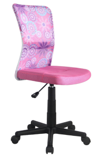 Dětská otočná židle Halmar DINGO růžová