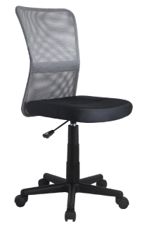 Dětská otočná židle Halmar DINGO šedá-černá