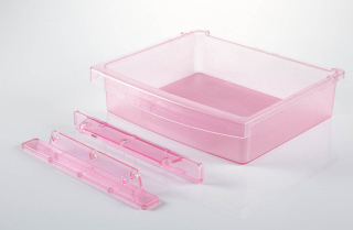 Zásuvka pod poličku Amadeus růžová