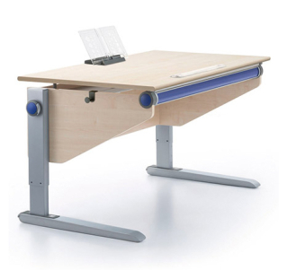 Dětský rostoucí psací stůl Moll Winner bělený javor