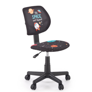 Dětská otočná židle Halmar BINGO černá
