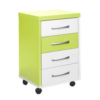 Kontejner na kolečkách Bradop MONTY C054 creme-limetka