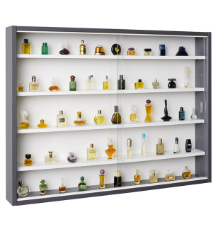 Vitrína Inter Link COLLECTY bílá-šedá