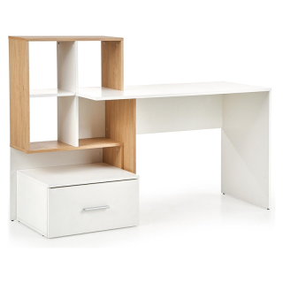 Psací stůl Halmar GROSSO dub-bílý