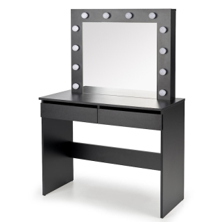 Toaletní stolek Halmar HOLLYWOOD černý