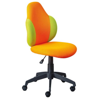 Dětská otočná židle Inter Link JESSI oranžová-zelená