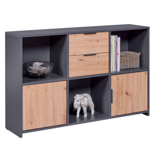 Regál Inter Link PEPETO 2T2S dub-antracit
