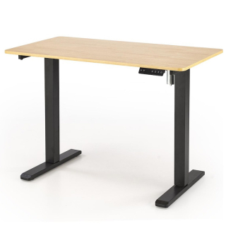 Výškově nastavitelný stůl Halmar B53 černý-dub