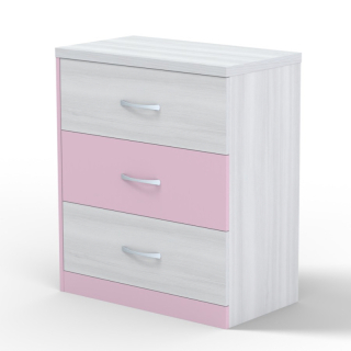 Komoda Bradop CASPER C103 creme-růžová