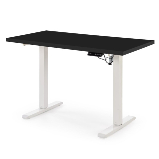 Výškově nastavitelný stůl Halmar B54 bílý-černý