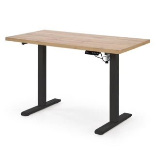 Výškově nastavitelný stůl Halmar B54 černý-dub