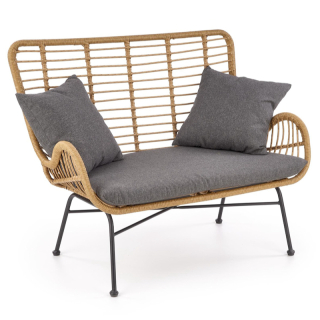 Dvoukřeslo Halmar IKARO XL přírodní-šedé