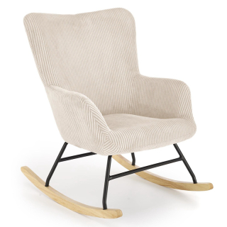Houpací křeslo Halmar BELMIRO krémové
