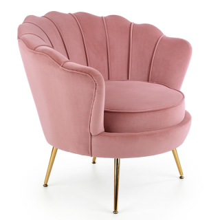 Křeslo Halmar AMORINITO světle růžové