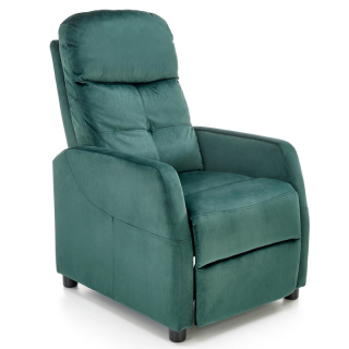 Polohovací křeslo Halmar FELIPE 2 tmavě zelené