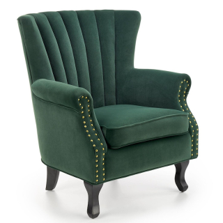 Křeslo Halmar TITAN tmavě zelené