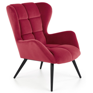 Křeslo Halmar TYRION tmavě červené