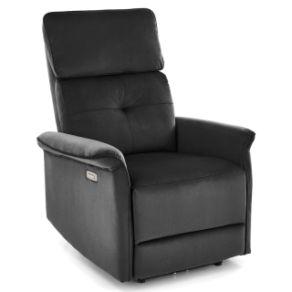 Polohovací elektrické křeslo Halmar SEMIR černé