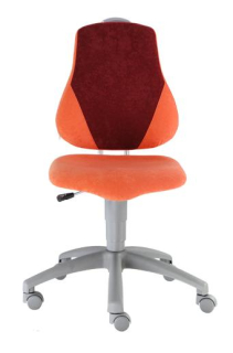 Dětská rostoucí židle Alba FUXO V-line oranžová-vínová