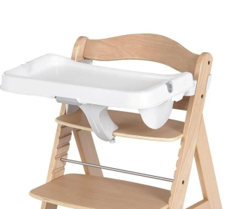 Pultík Alpha Tray white k rostoucí židličce Hauck Alpha+