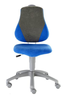 Dětská rostoucí židle Alba FUXO V-line modrá-šedá